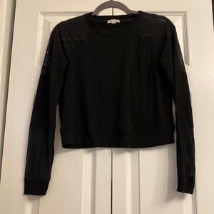 Black Blouse with sheer sleeves